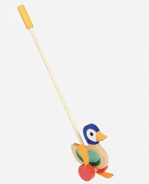 Wooden push along toy – Duck