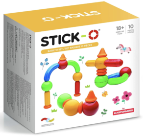 Stick-O Basic 10-piece Magnetic Building Blocks Toy