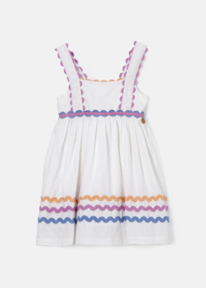 Lia White Rik Rak Dress