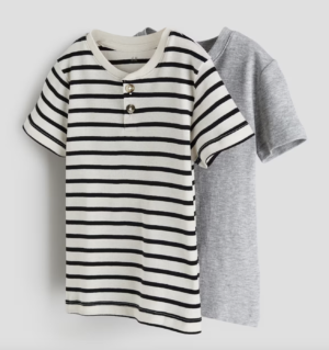 2-pack Henley T-shirts