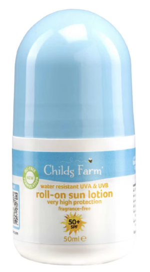 Childs Farm SPF 50+ Roll-On Sunscreen Fragrance-Free 50ml