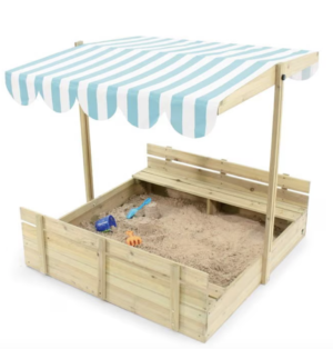 Wooden Sandpit with Canopy