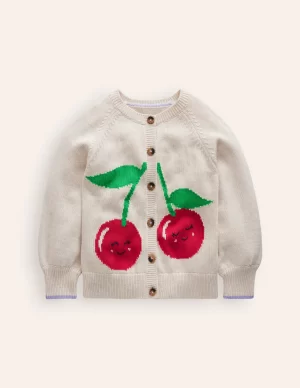 Fun Logo Cardigan – Cherry