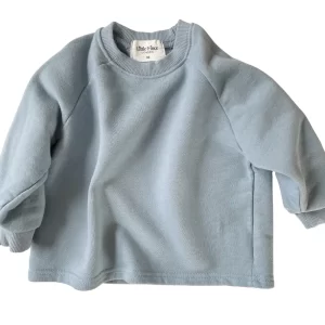 COTTON SWEATSHIRT – CORNFLOWER BLUE