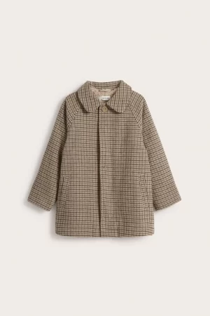 Baby & kids’ houndstooth patterned car coat