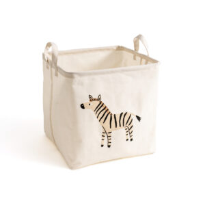 Junglito Zebra Cube Basket