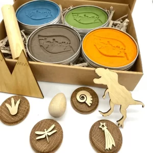 Dinosaur Theme Natural Dough Kit